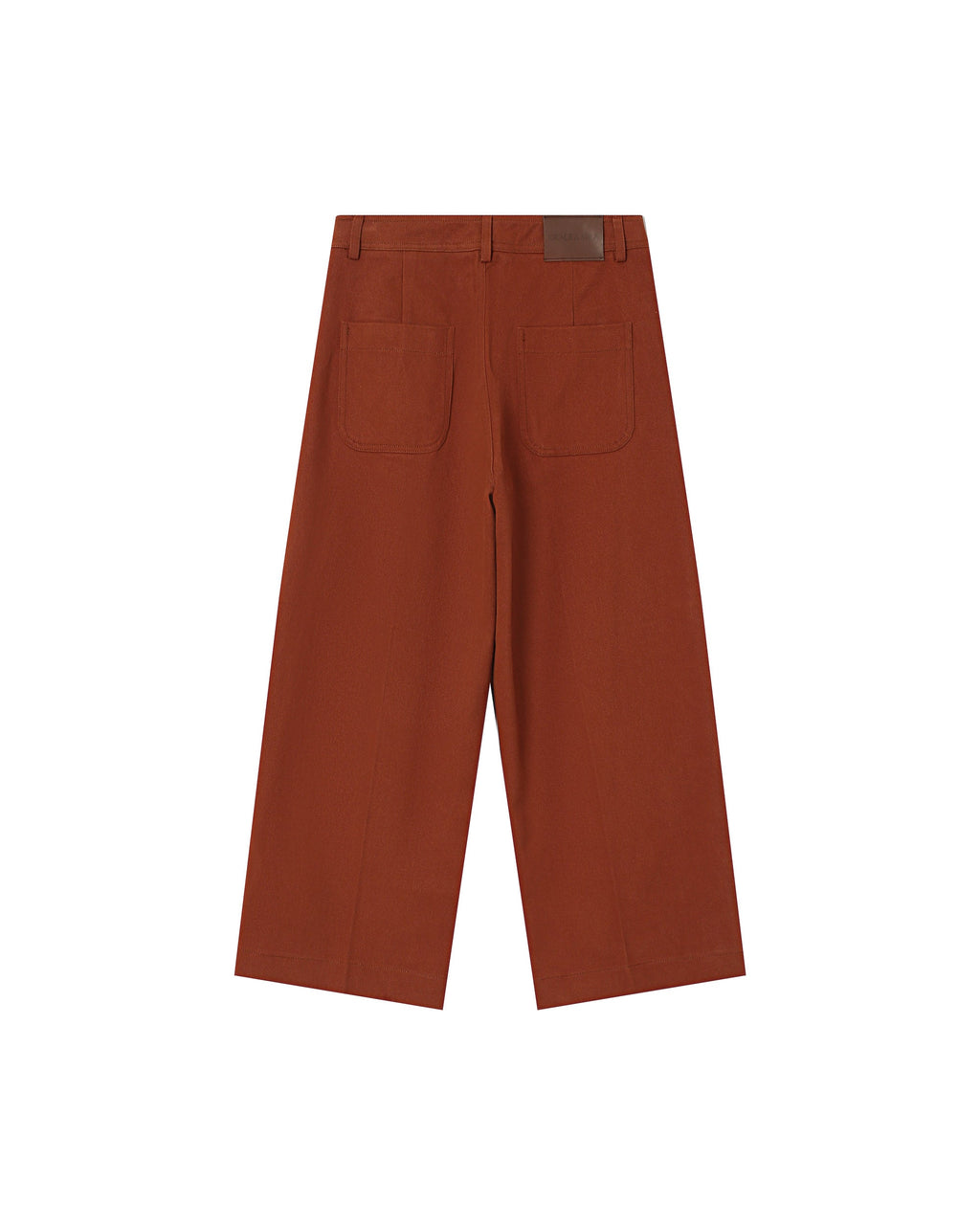 Pantalon Droit 7/8E Camel Sole
