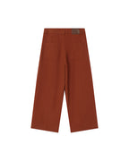 Pantalon Droit 7/8E Camel Sole