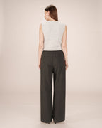 Pantalon A Rayures Anthracite Stay