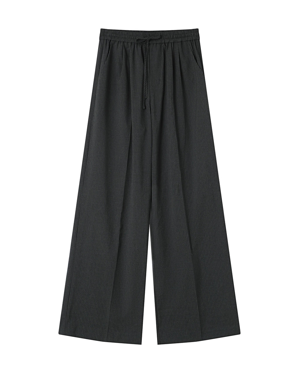 Pantalon A Rayures Anthracite Stay