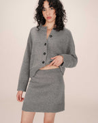 Jupe Ajustée Gris Shae