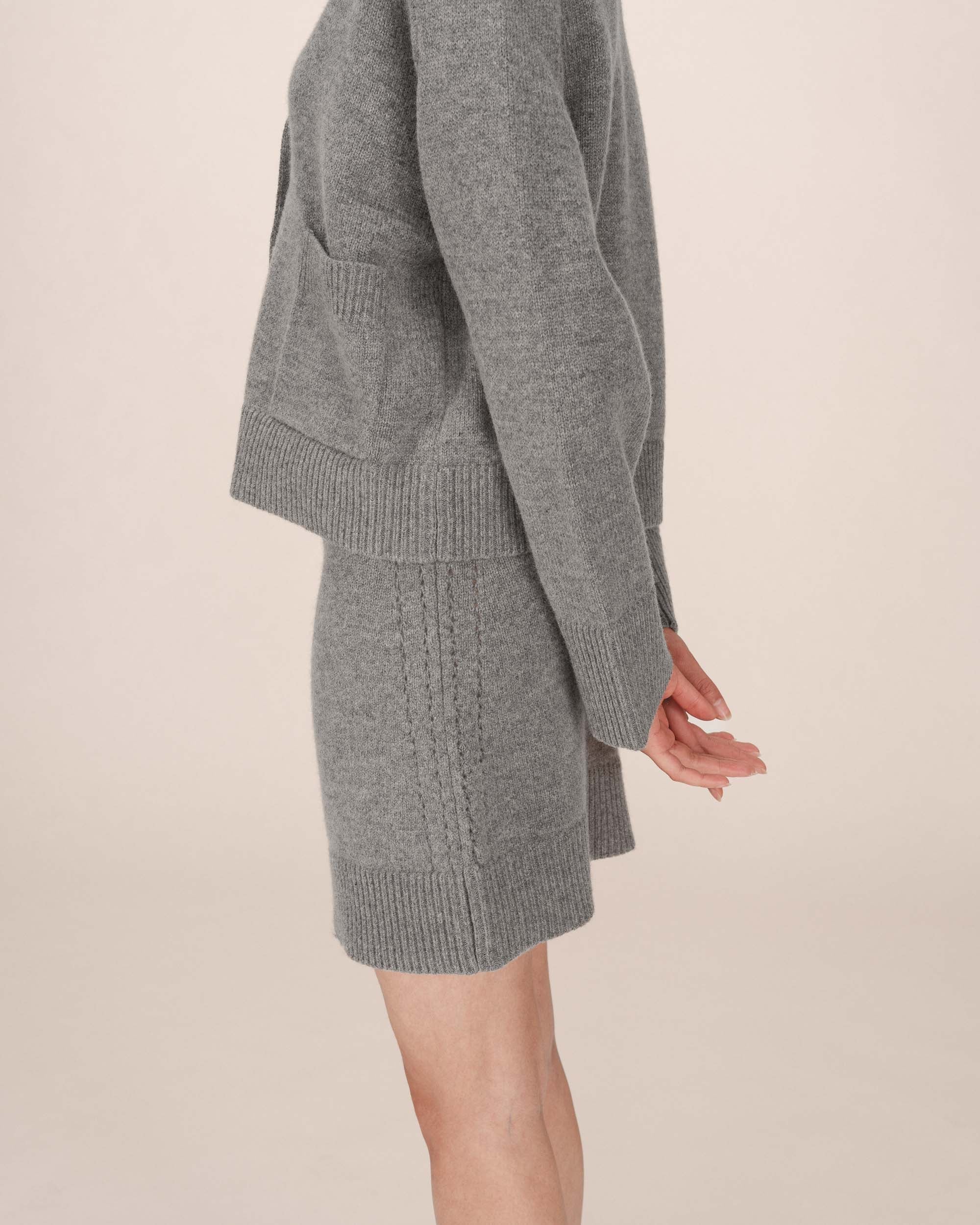 Jupe Ajustée Gris Shae
