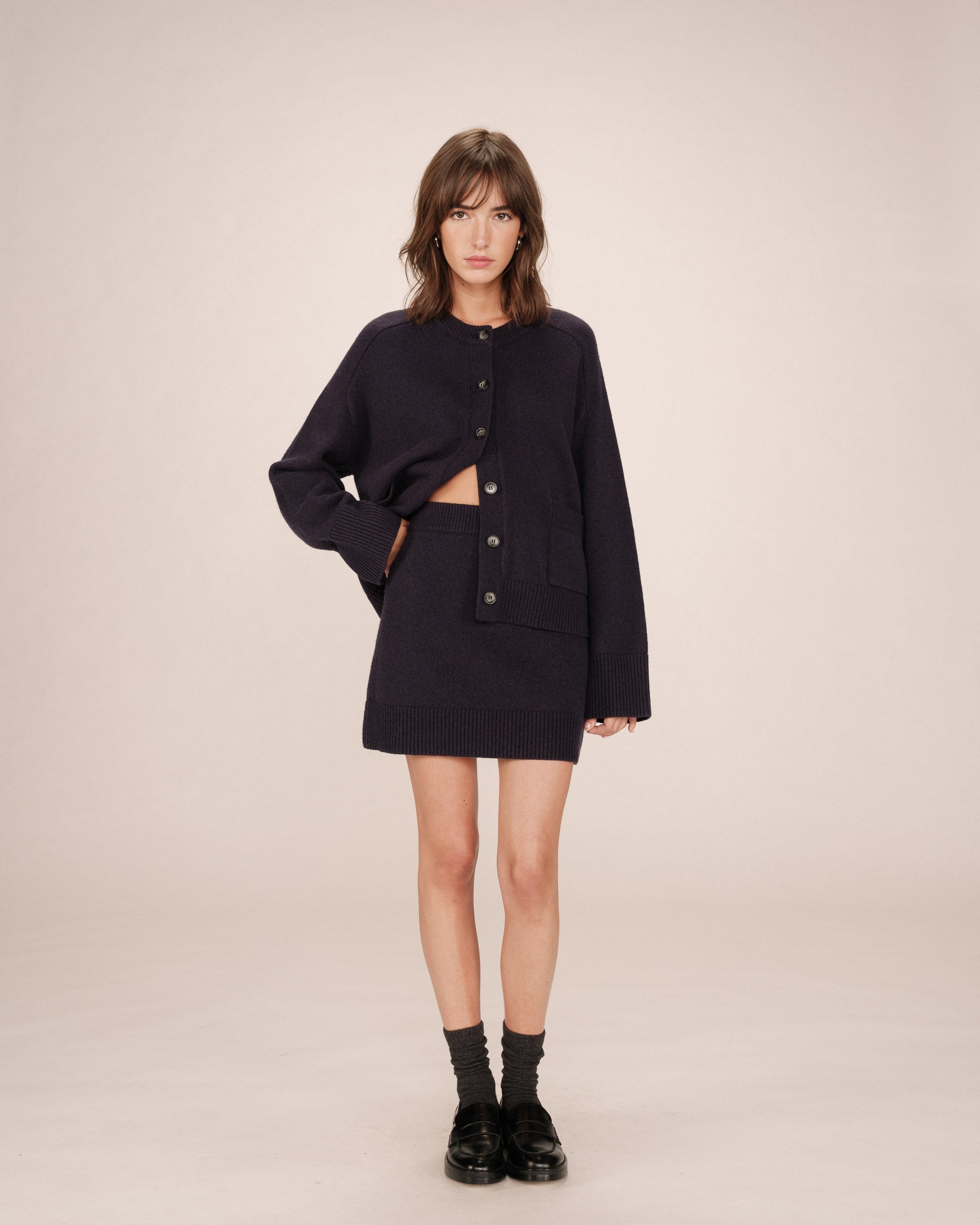 Jupe Ajustée Marine Shae