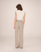 Pantalon Tailleur Greige Stewart