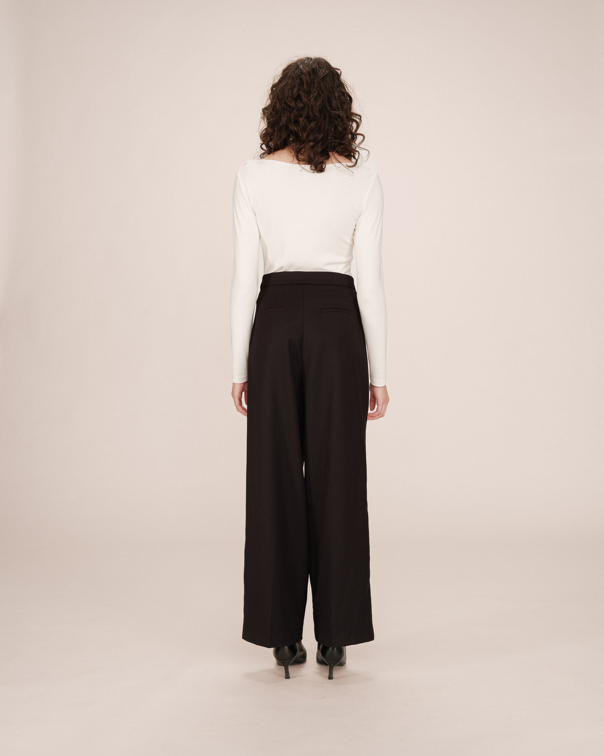 Pantalon Tailleur Noir Strokes