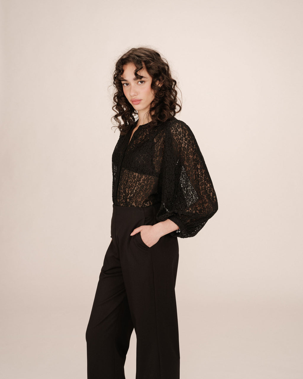 Blouse Noir Sophia