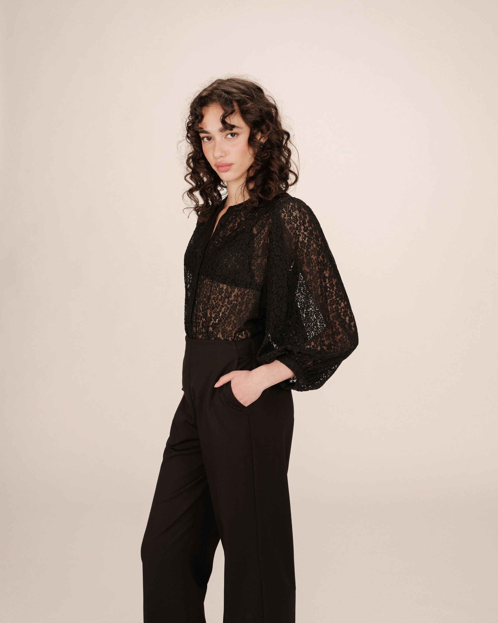 Blouse Noir Sophia