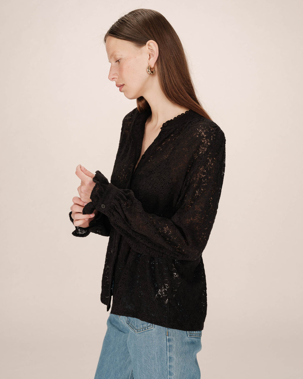 Blouse Noir Swing