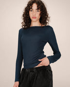 Top Col Bateau Bleu Petrole Stanley