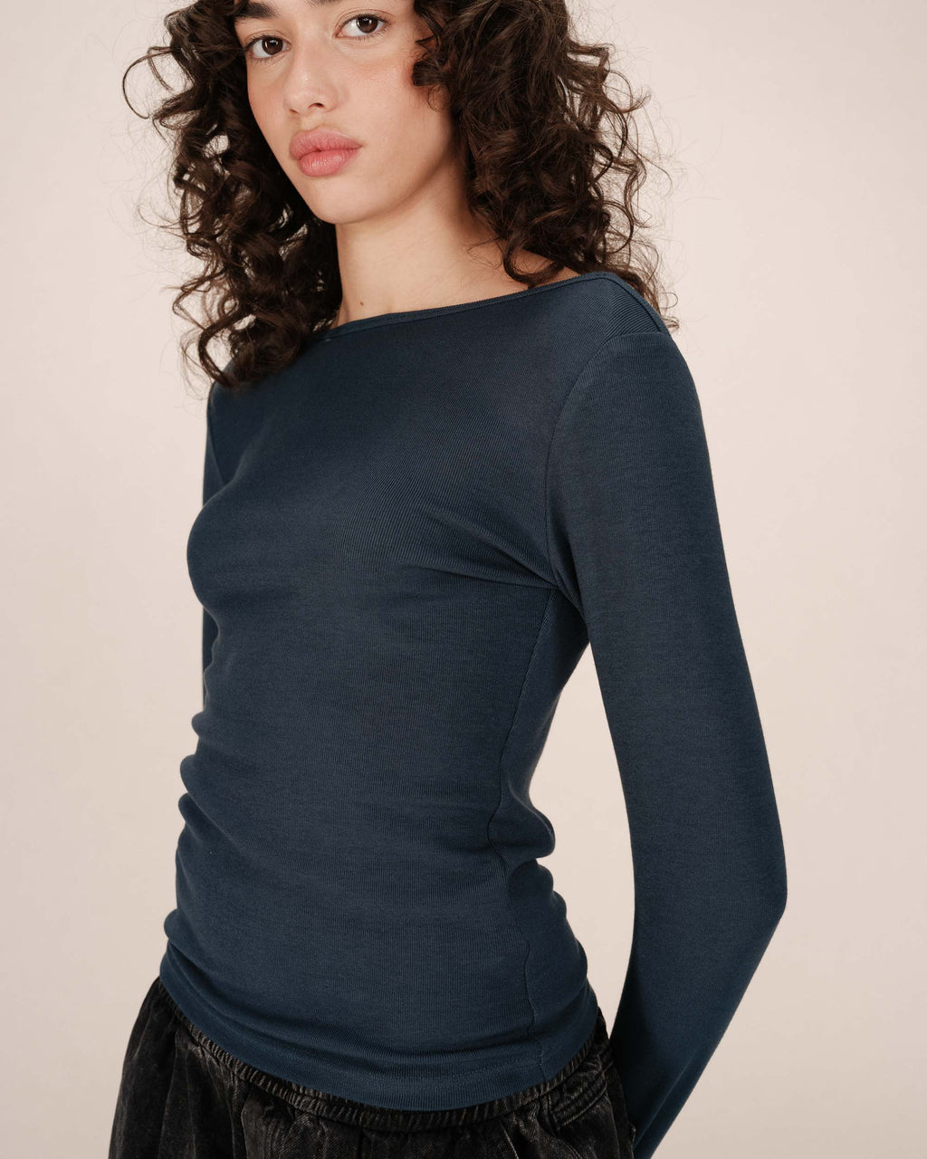 Top Col Bateau Bleu Petrole Stanley