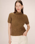 Pull Col Montant Olive Saule
