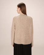 Pull Col Montant Greige Salty