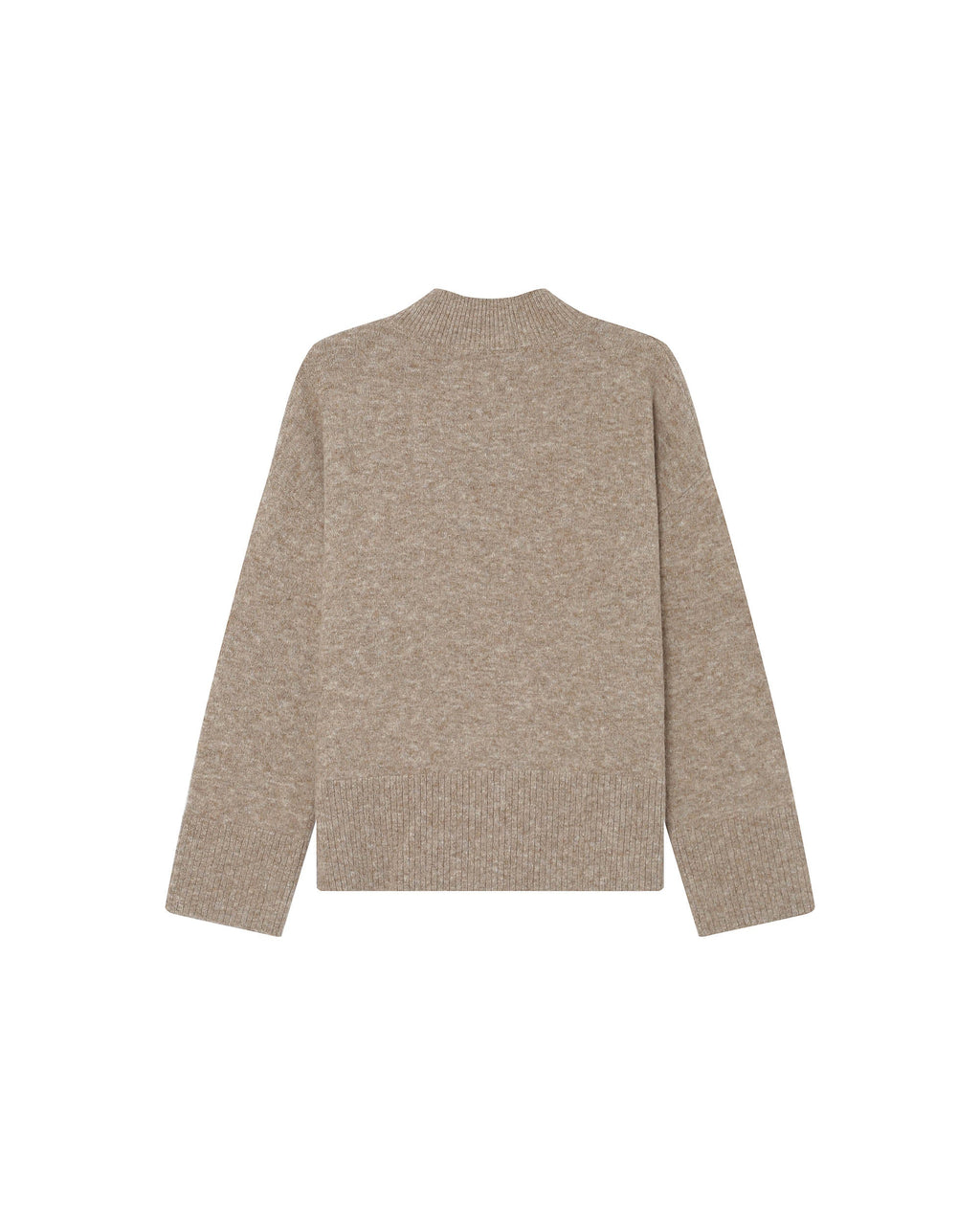 Pull Col Montant Greige Salty
