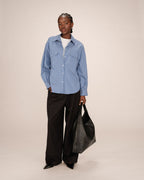Chemise A Rayures Bleu Fossile Sorbet