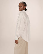 Chemise A Rayures Greige Sorbet
