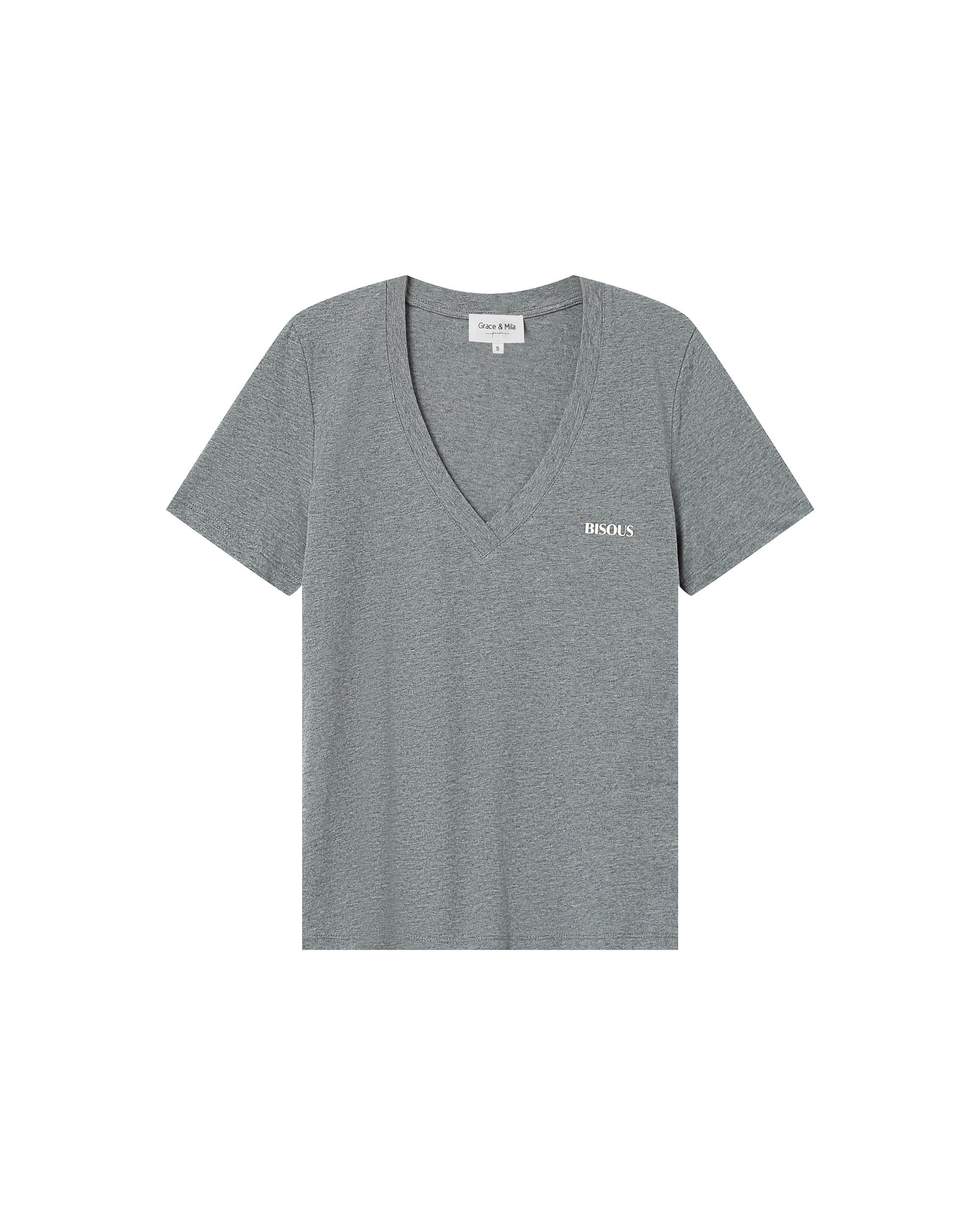 T-Shirt A Message Gris Samory