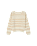 Pull A Rayures Vanille Sand