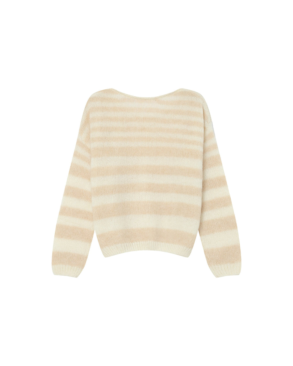 Pull A Rayures Vanille Sand