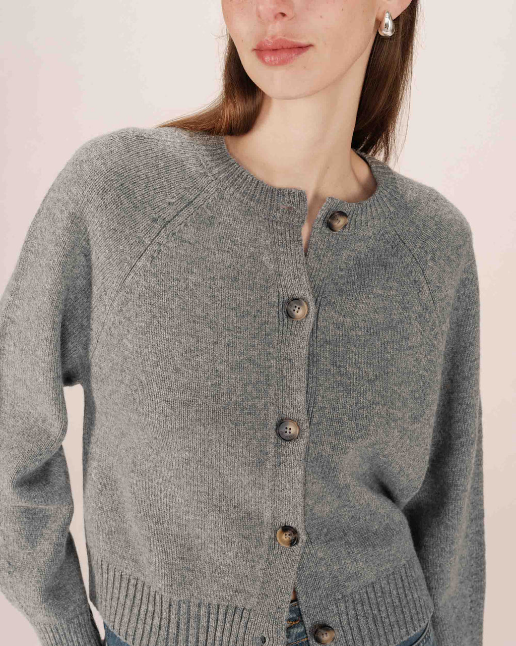 Cardigan Boutonne Gris Sanders