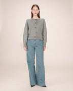 Cardigan Boutonne Gris Sanders