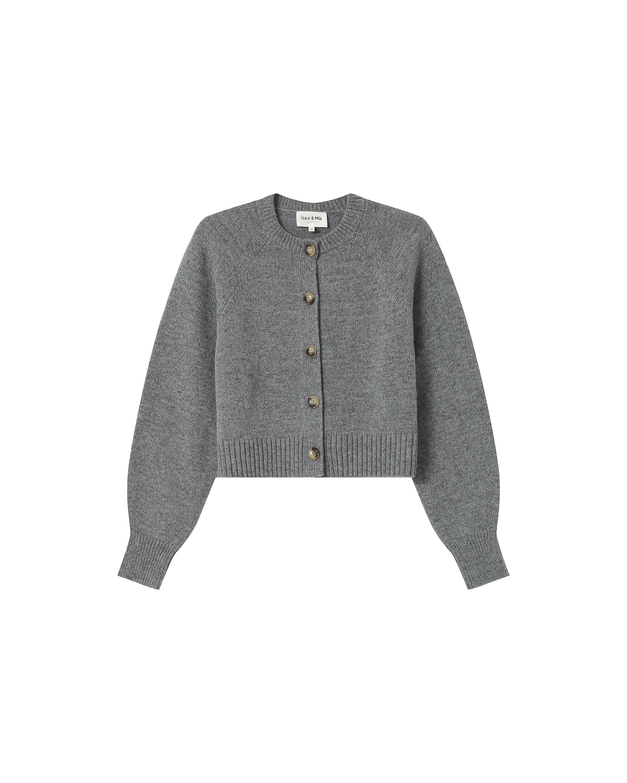Cardigan Boutonne Gris Sanders