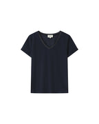T-Shirt Col V Marine Space