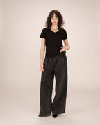 T-Shirt Col V Noir Space