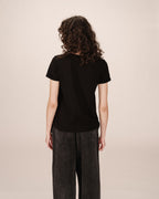 T-Shirt Col V Noir Space