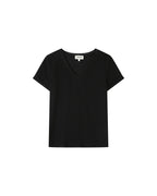 T-Shirt Col V Noir Space