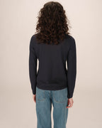 T-Shirt Col V Marine Selton