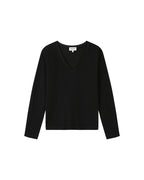 T-Shirt Col V Noir Selton