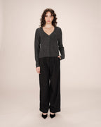 Cardigan Tricote Anthracite Samso
