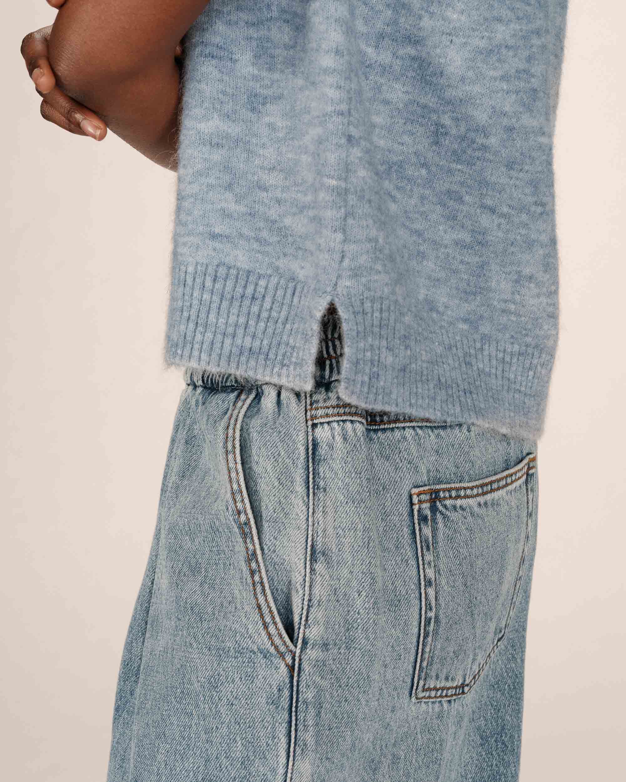 Cardigan Sans Manches Bleuet Santa