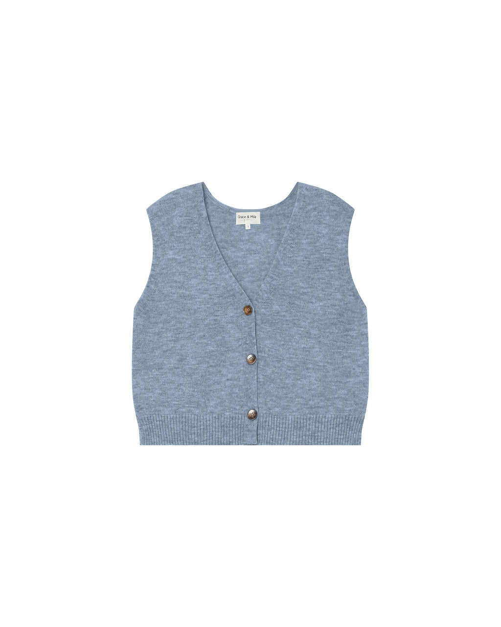 Cardigan Sans Manches Bleuet Santa