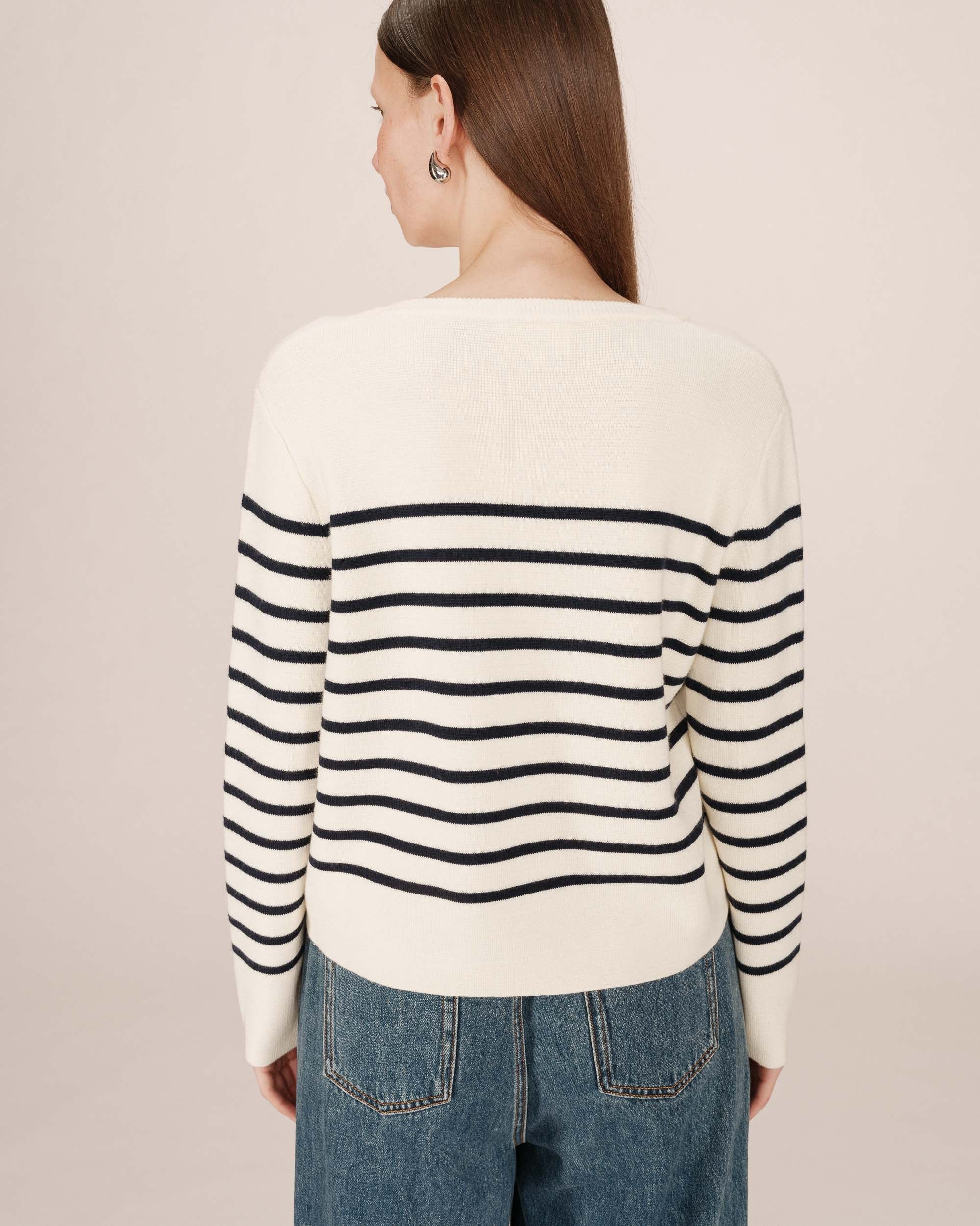 Pull Universitaire Ecru Sardaigne