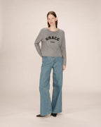 Pull Universitaire Gris Sardaigne