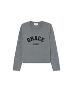 Pull Universitaire Gris Sardaigne
