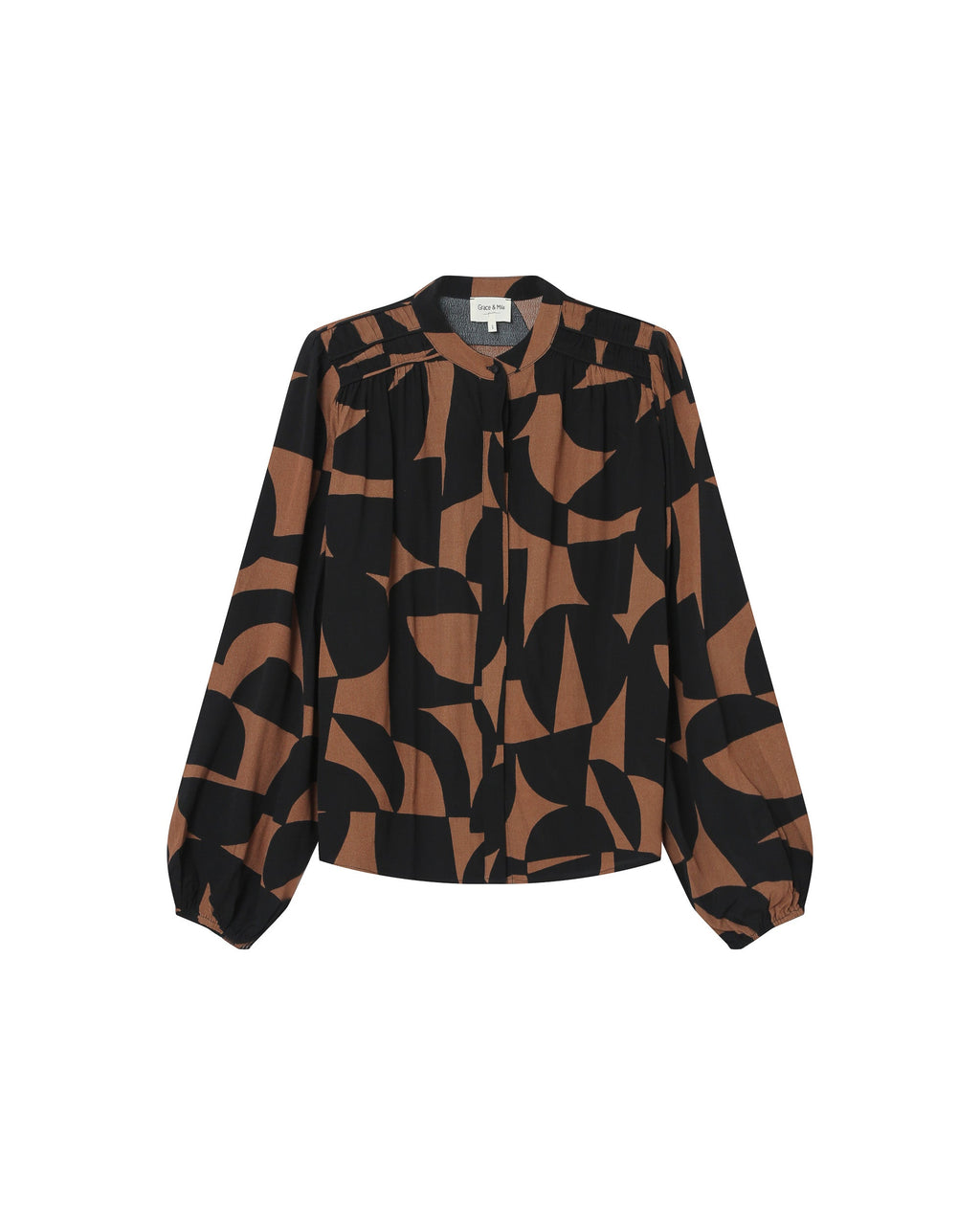 Blouse Motif Bicolore Chocolat Sorpresa