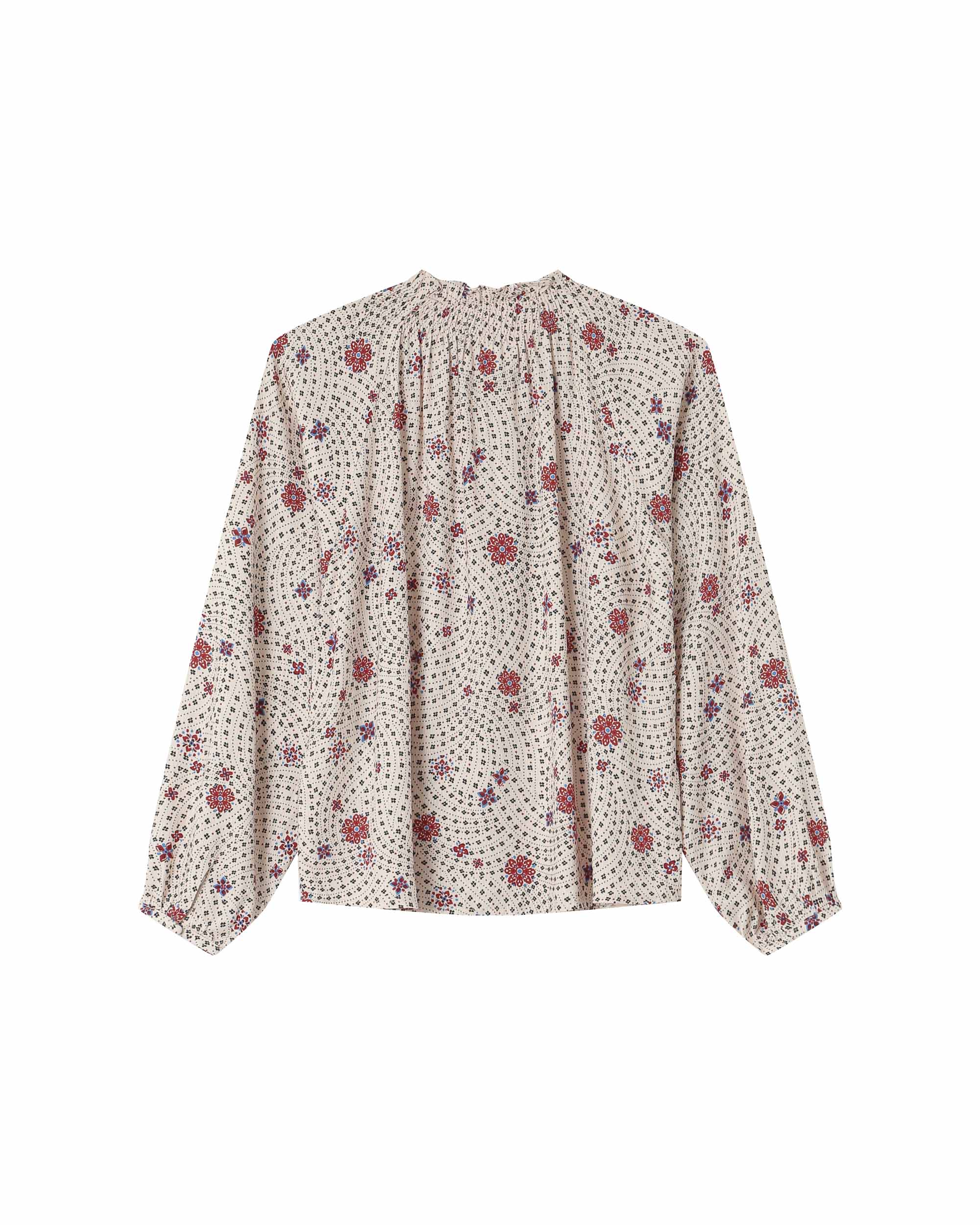 Blouse Imprimée Ecru Scarlett