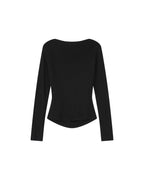 Top Drape Asymetrique Noir Sioux