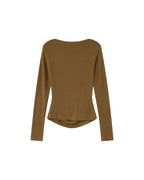 Top Drape Asymetrique Olive Sioux