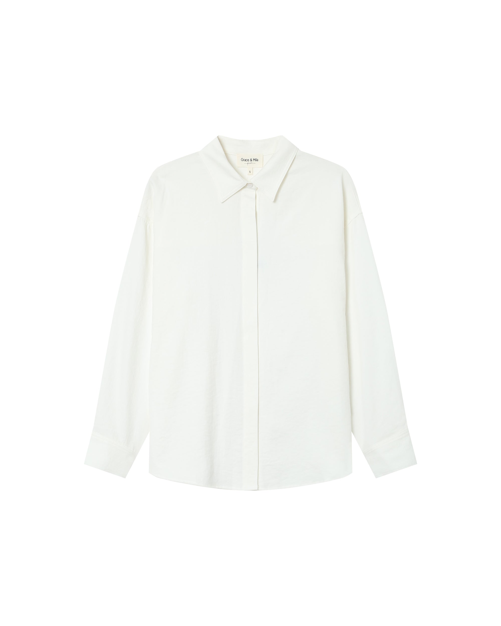Chemise Droite Ecru Stripe