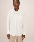 Chemise Droite Ecru Stripe
