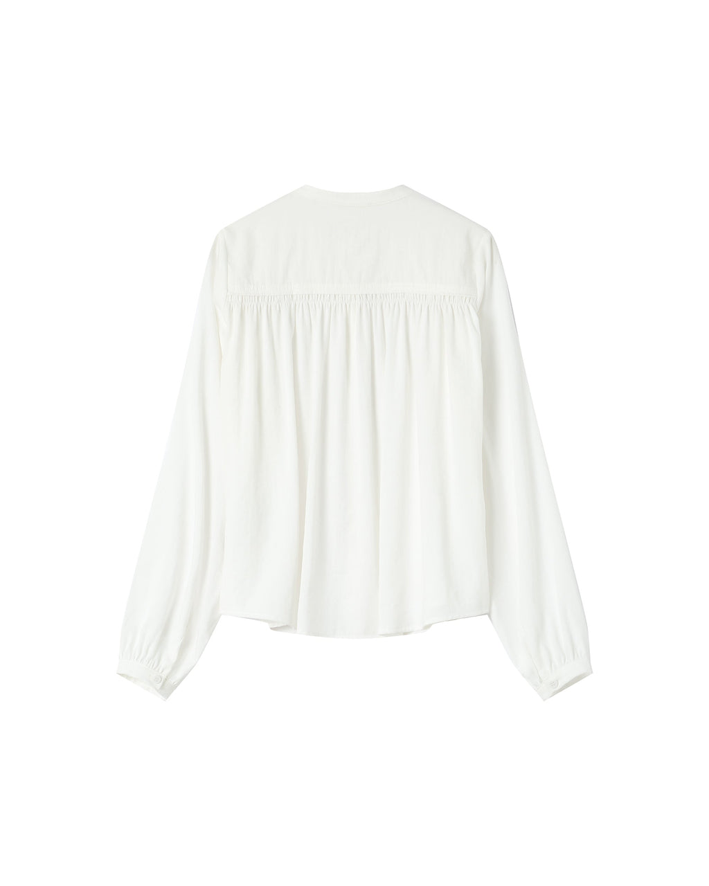 Blouse Droite A Fronces Ivoire Savannah