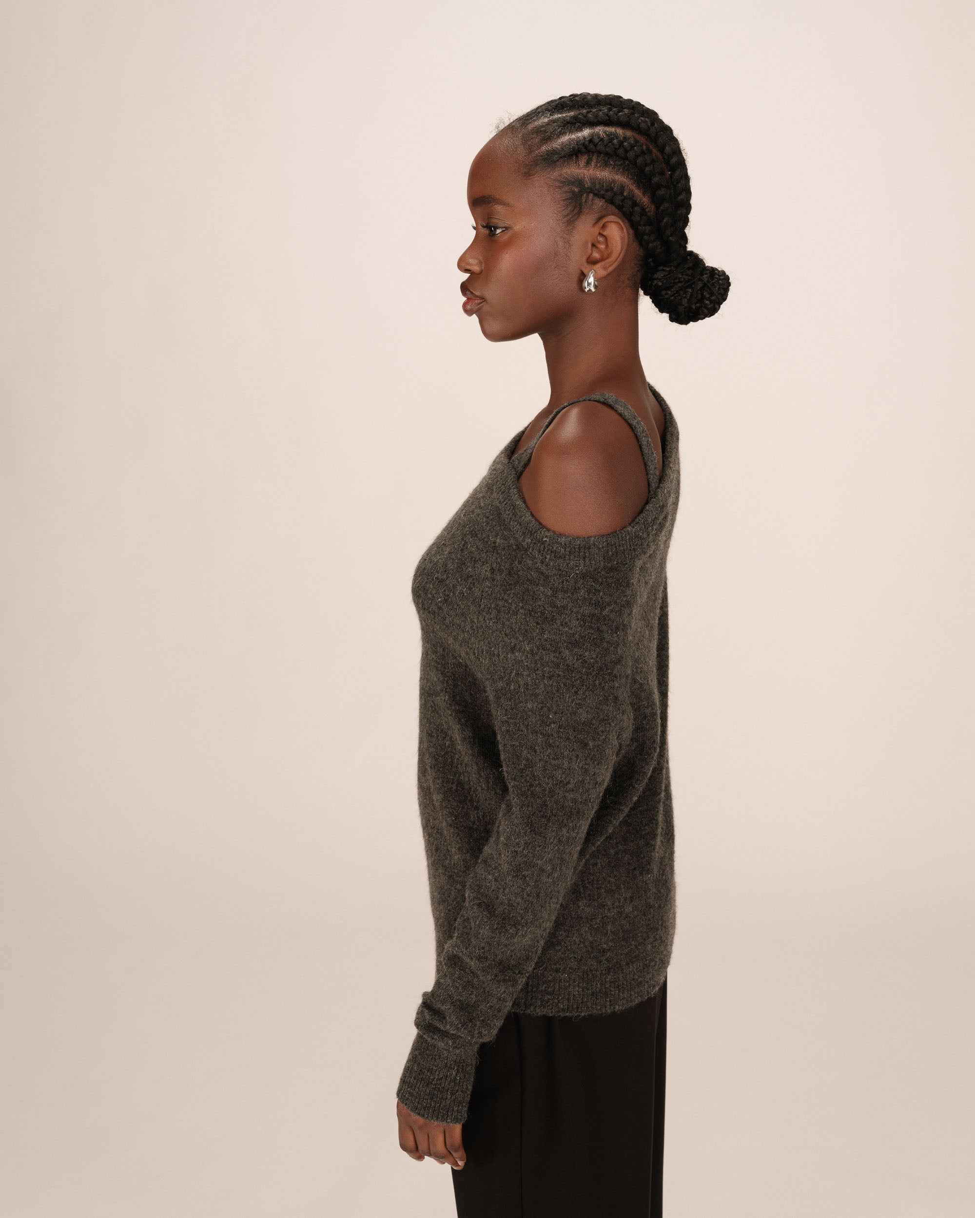 Pull Asymetrique Anthracite Samantha