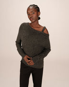 Pull Asymetrique Anthracite Samantha