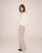 Pull Asymetrique Ivoire Samantha