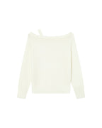 Pull Asymetrique Ivoire Samantha