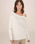 Pull Asymetrique Ivoire Samantha