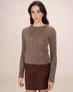 Pull Torsade Taupe Sabin